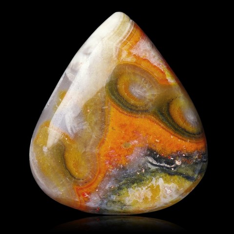 Cabochon de jaspe bumblebee / orpiment / pierre éclipse