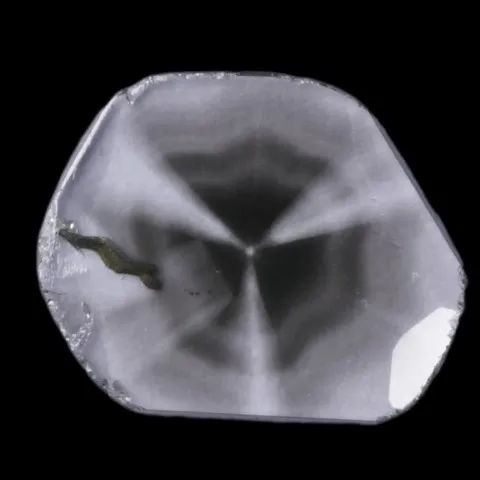Tranche de diamant zoné du Zimbabwe