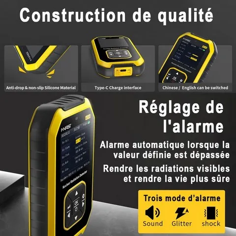 Compteur geiger minéraux