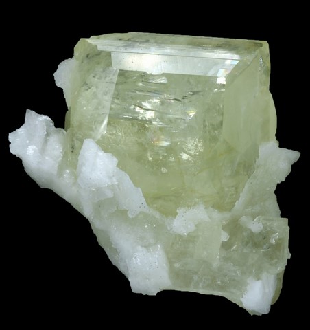 Amblygonite de Linópolis, Divino das Laranjeiras, Minas Gerais, Brésil - © Rob Lavinsky