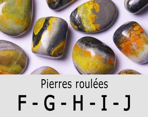  Pierres roulées F-G-H-I-J