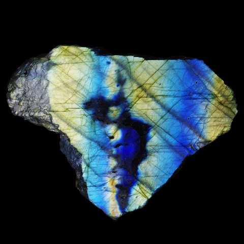 Tranche de labradorite de Madagascar