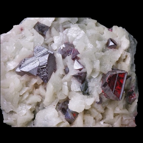 Cinabre sur dolomite de Chine - minéraux, cristaux, mineral, crystal