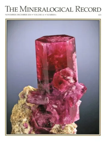 Mineralogical record couverture