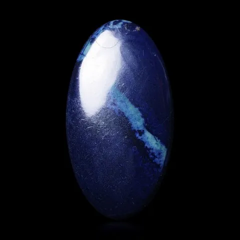 Vivianite bleue taillée en cabochon d'Australie