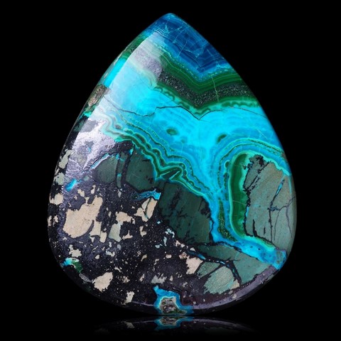 Cabochon de chrysocolle