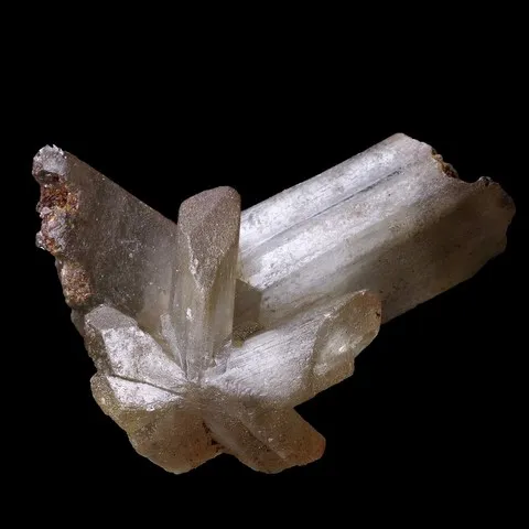 Cérusite en macle cyclique (en roue) du Congo