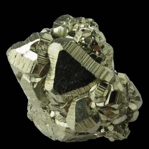 Pyrite octaèdrique de Huanzala Mine, Pérou