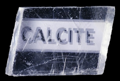 Biréfringence de la calcite