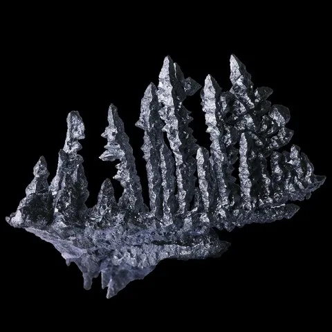 Argentite pseudomorphosé en acanthite de Imiter mine, Tinghir Cercle, Drâa-Tafilalet, Maroc
