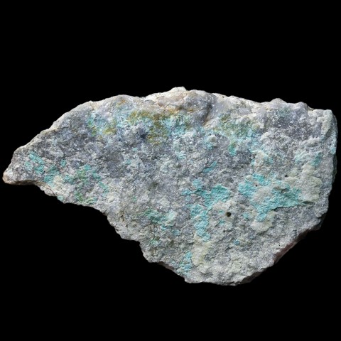 French turquoise on matrix (Echassières, Allier, France)