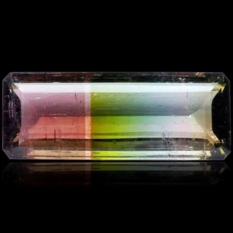 Elbaïte polychrome de 10,90 ct du Minas Gerais, Brésil