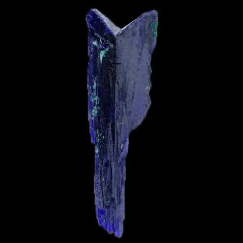 Macle d'azurite de Kerrouchene, Maroc