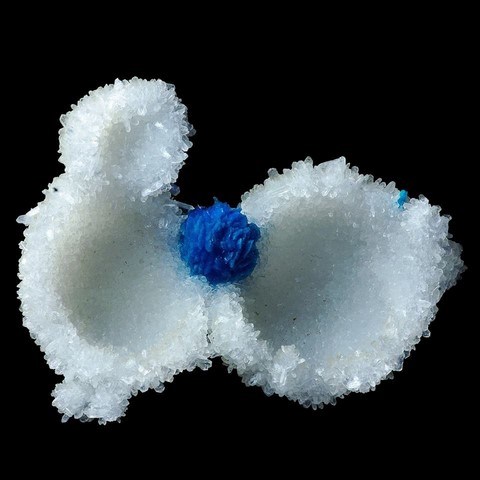 Bols de stilbite et boule de cavansite de Poona, Inde - minéraux, cristaux, mineral, crystal