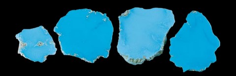 Treated turquoises (stabilized)