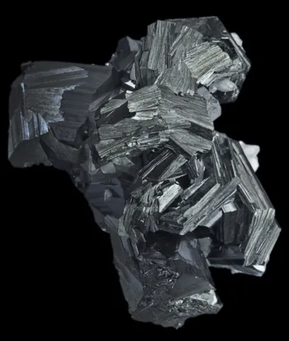 Polybasite de Fresnillo, Zacatecas, Mexique © Jeff Scovil