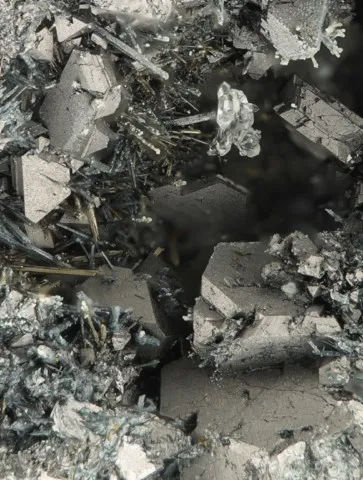 Polydymite de Grüneau Mine, Allemagne © Stephan Wolfsried