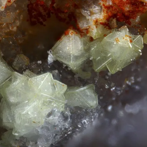 Ralstonite de la mine Clara, Allemagne © Joy Desor