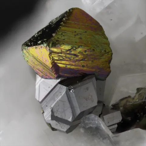 Siegenite et chalcopyrite de Winterslag, Belgique © Yannick Vessely