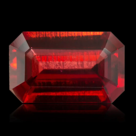 Béryl rouge synthétique de 2,61 ct © Rémi Bornet