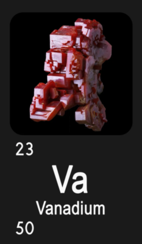 Vanadinite de Mibladen, Maroc