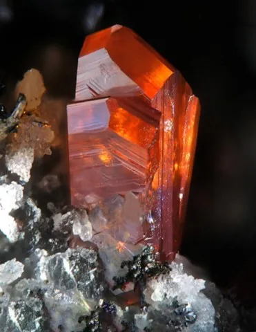 Xanthoconite de Imiter mine, Maroc © Christian Rewitzer