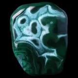 Chrysocolle et malachite polie