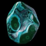 Chrysocolle et malachite polie