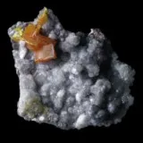 Wulfénite de Los Lamentos Mts, Ahumada Municipality, Chihuahua, Mexique