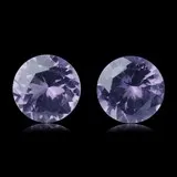 Paire de spinelles violets
