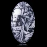 Cabochon pierre chrysanthème