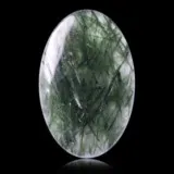 Quartz à actinote d'Afrique en cabochon