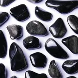Silver obsidian Root chakra - MULADHARA - Sacral chakra - SVADHISHTHANA - Solar plexus chakra - MANIPURA - Blood circulation, digestion, healing, detox, pain relief, stress, addictions, meditation, anger, fear, protection