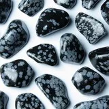 Snowflakes obsidian Root chakra - MULADHARA - Third eye chakra - AJNA - Blood circulation, eyes, healing, depression, vivacity, spontaneity, hope