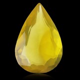 Yellow opal gemstone