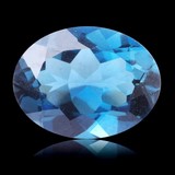 Irradiated topaz gemstone