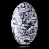 Cabochon pierre chrysanthème