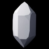 Modèle cristallin quartz droit