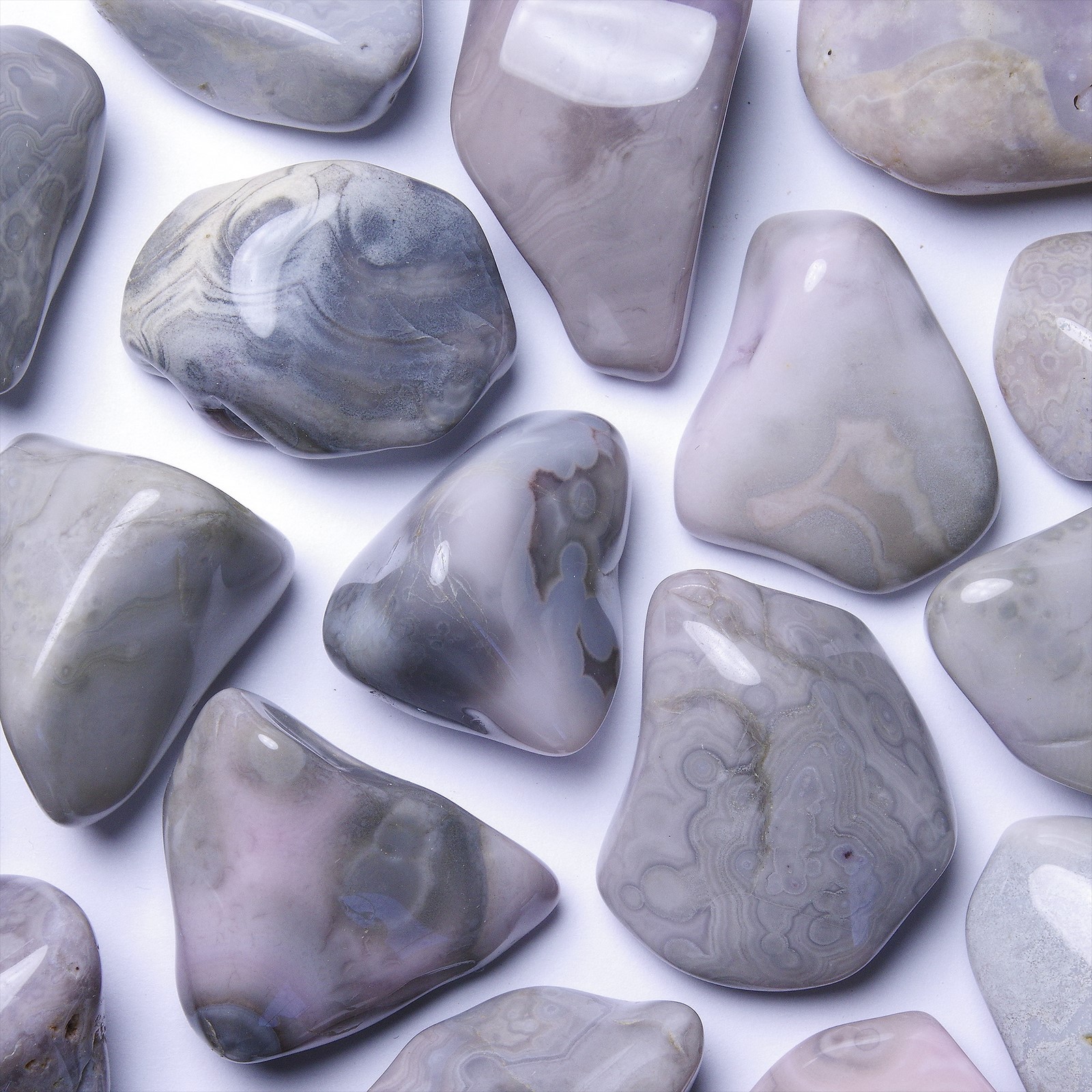 Grey lace store agate